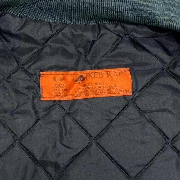 Vintage 90s Red Kap Quilt-lined Midwest Work Jacket Deep Teal XXL - Picture 6 of 6